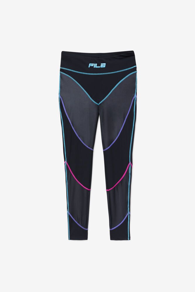 Fila Legging Womens Black Georgie High Waisted - Ireland 42190-STJX